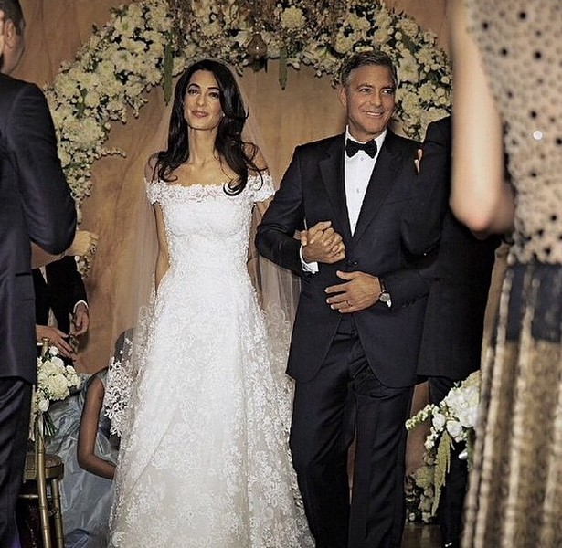 George Clooney and Amal Alamuddin Wedding Pictures